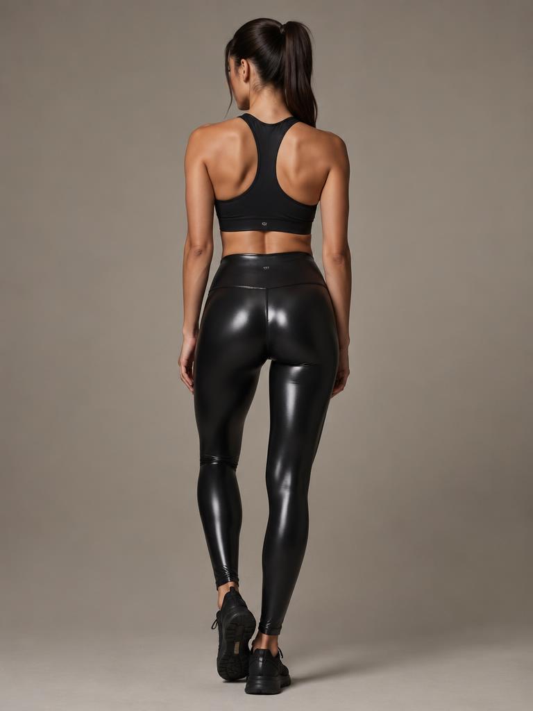 Wet-Look Shine Leggings