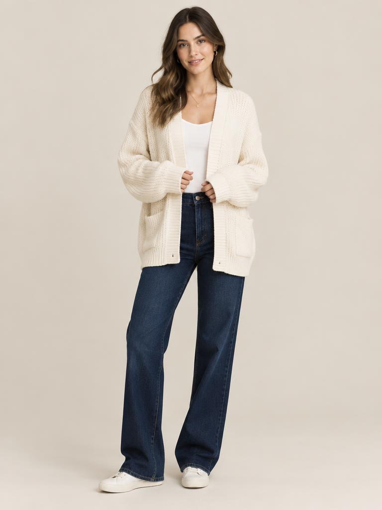 Café Cardigan Look