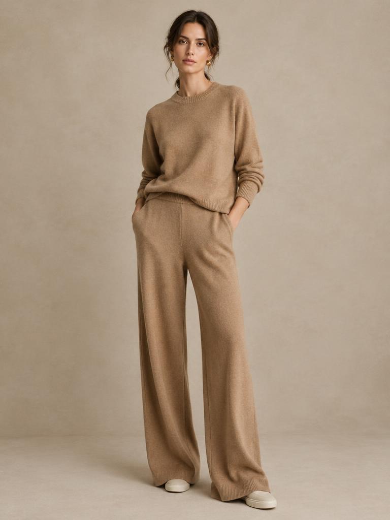 Cashmere-Blend Knit Set
