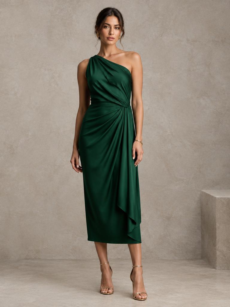 Odette Draped One-Shoulder